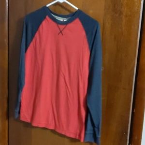 Boys long sleeve baseball tee